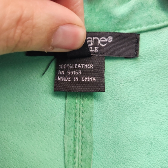 Karen Kane 100% Leather Suede Jacket New with Tags $208 size 1X plus - Picture 3 of 7